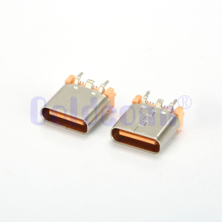 Z-CF007SLB02L-A-01 Type C TID USB 24 PIN Female Connector Vertical Type