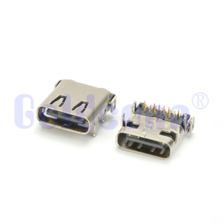 CF170-24SLB12R-02 Type C TID USB 24 PIN Female Connector DIP+SMT