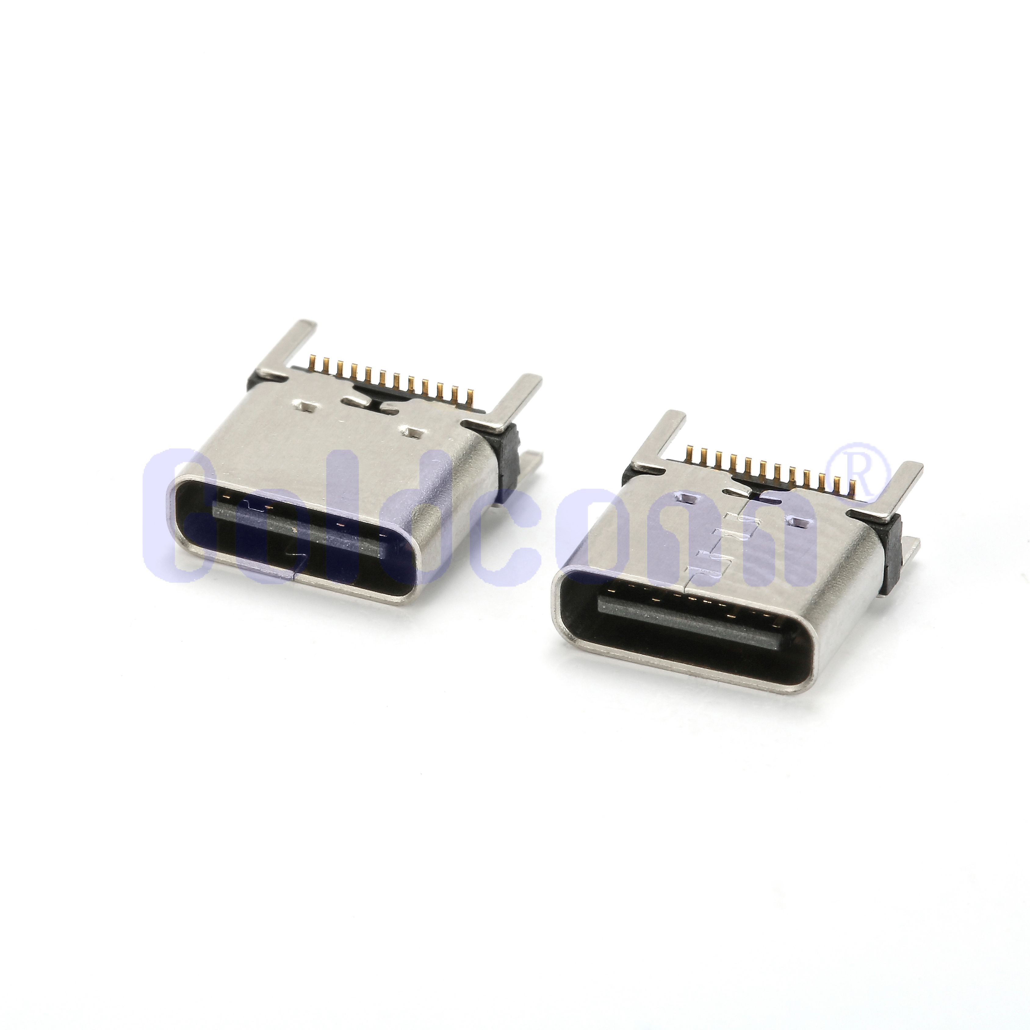 CF124-001SNB12R-F8 Type C USB Female 24PIN Vertical,Dual Row,SMT